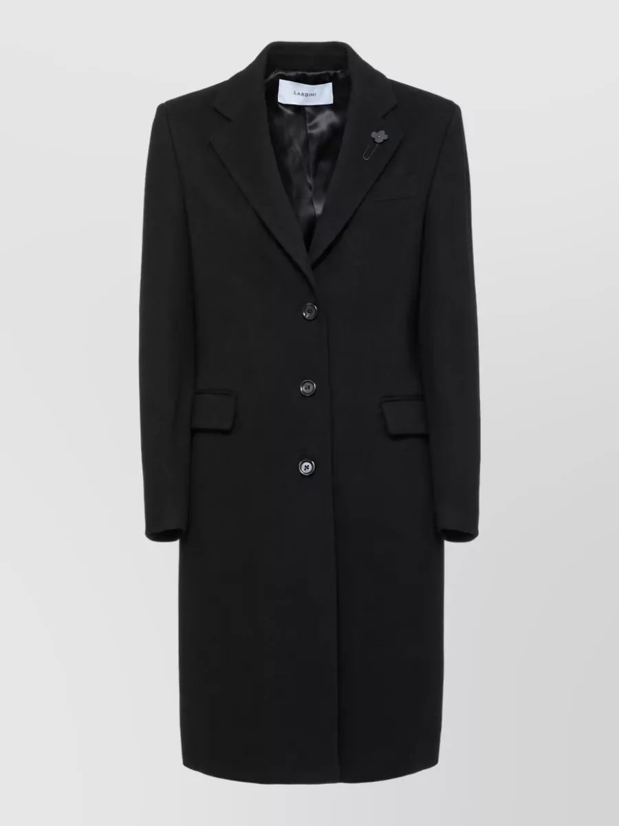 Lardini cashmere virgin wool single-breasted coat