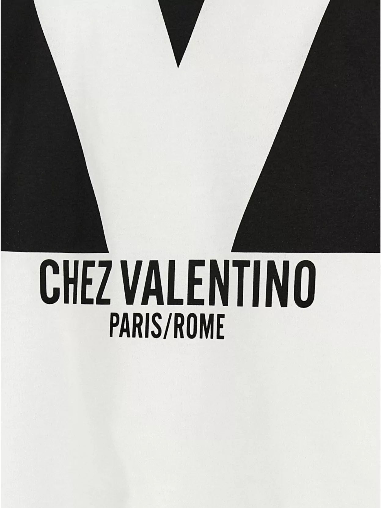 Shop Valentino 'chez ' Crew Neck Graphic Print T-shirt