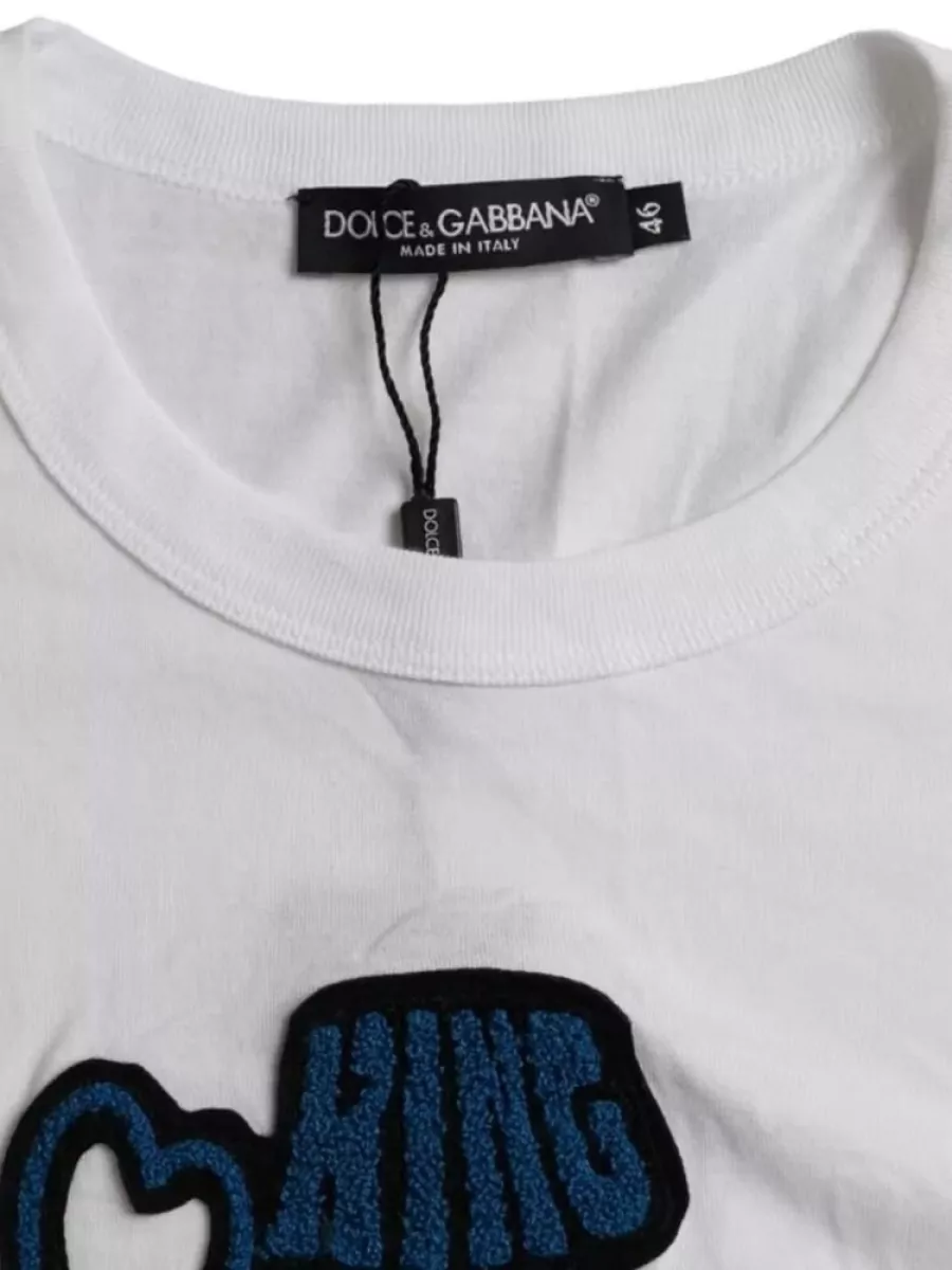 Dolce&Gabbana Cotton Logo-Print Short-Sleeve T-Shirt