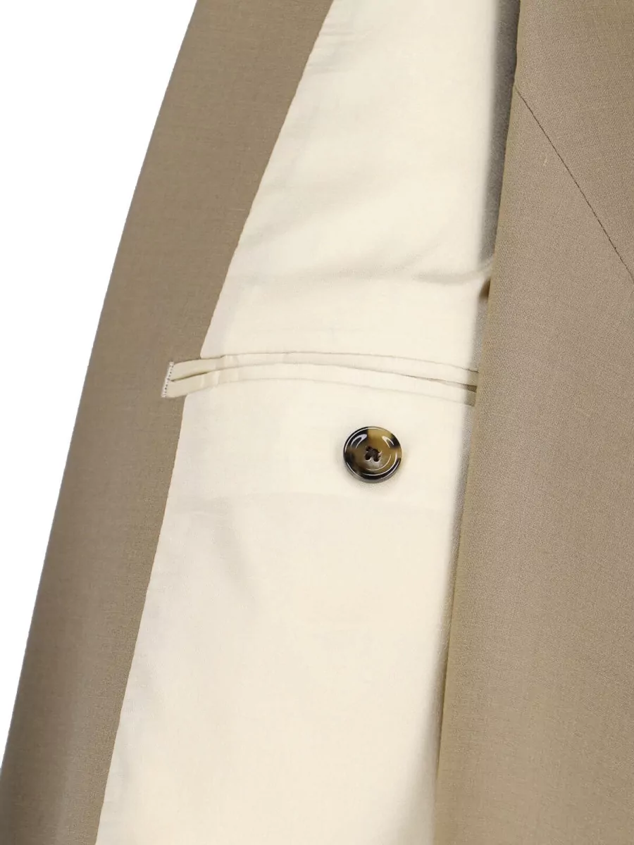 Lardini Wool Blend Double-Breasted Blazer