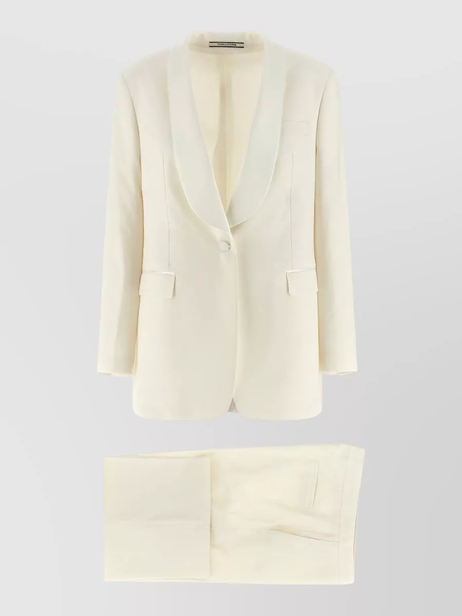 Tagliatore virgin wool tuxedo trouser suit