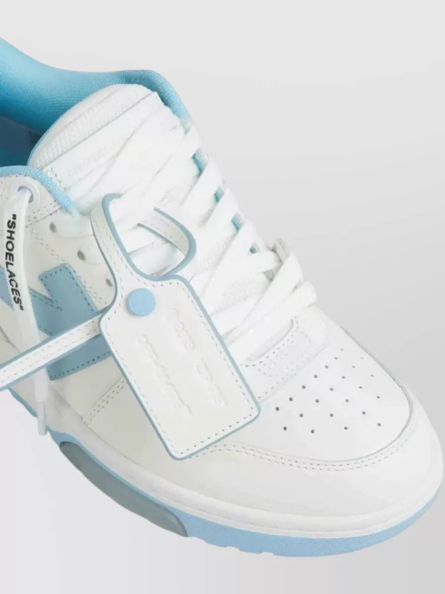 Off-White Leather Low-Top Sneakers