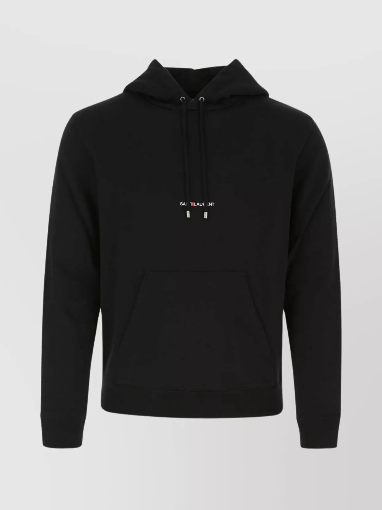 Shop Saint Laurent Cotton Sweatshirt With Front Pouch Pocket