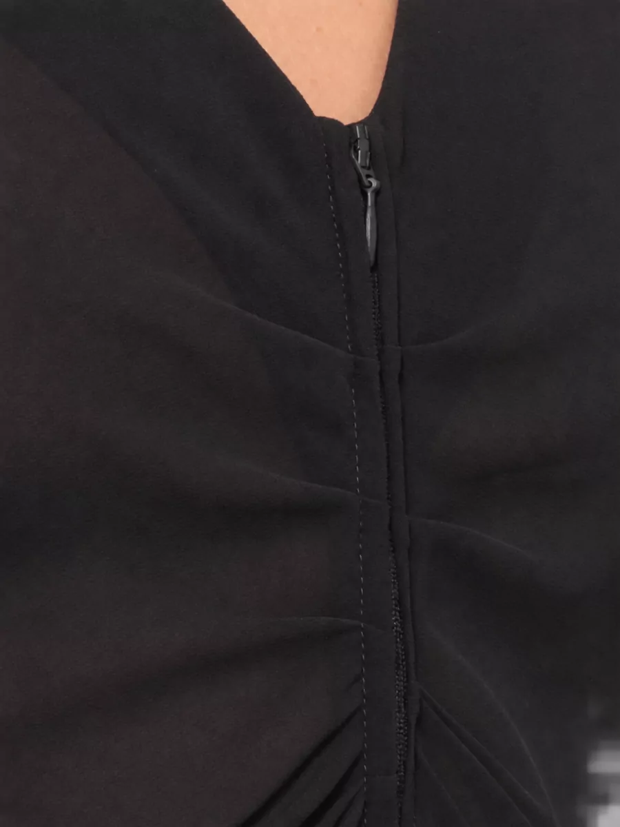 Mm6 Maison Margiela Sheer v-neck long-sleeve blouse