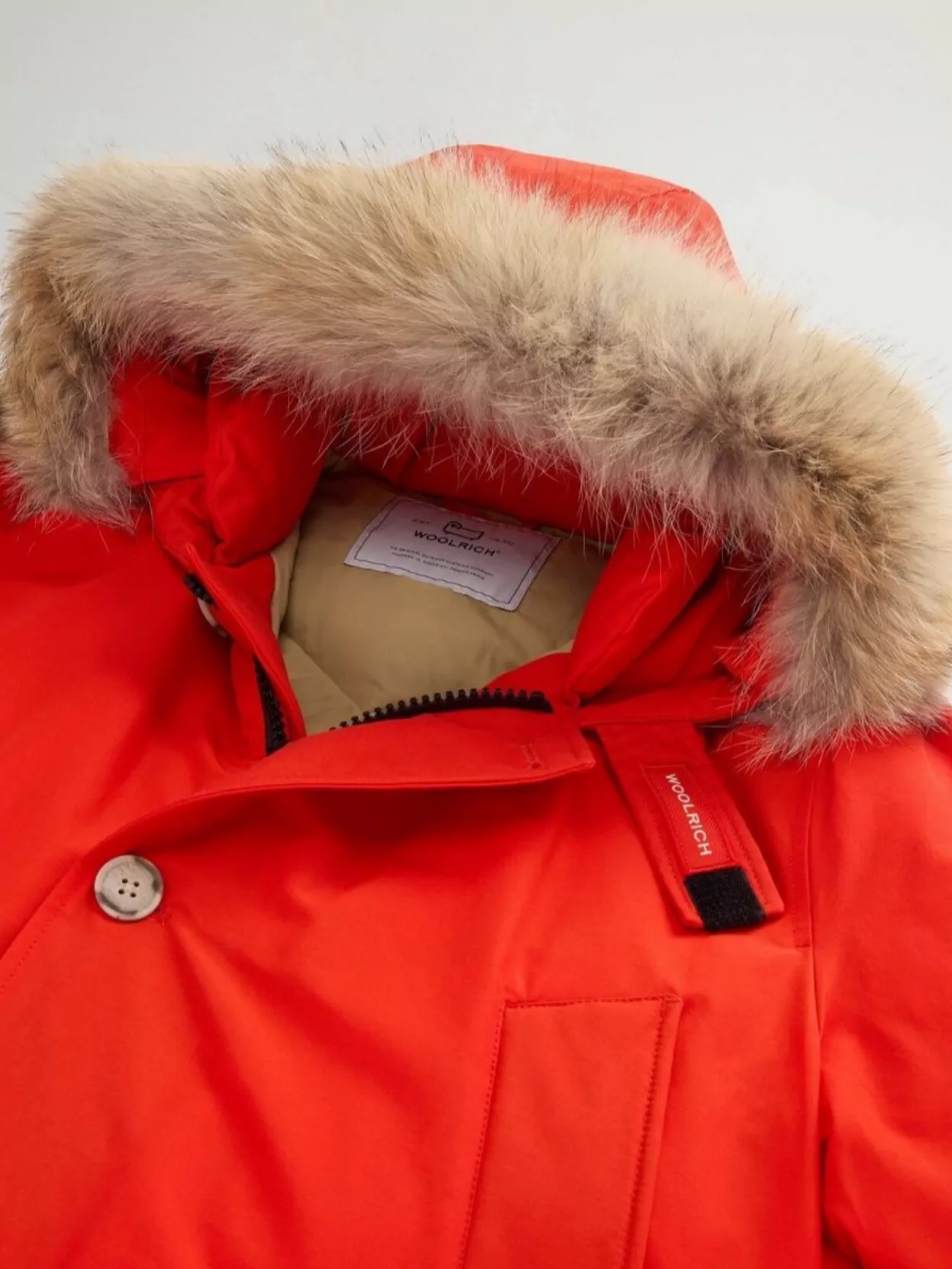 Woolrich Hooded Quilted Jackets Front Pockets
