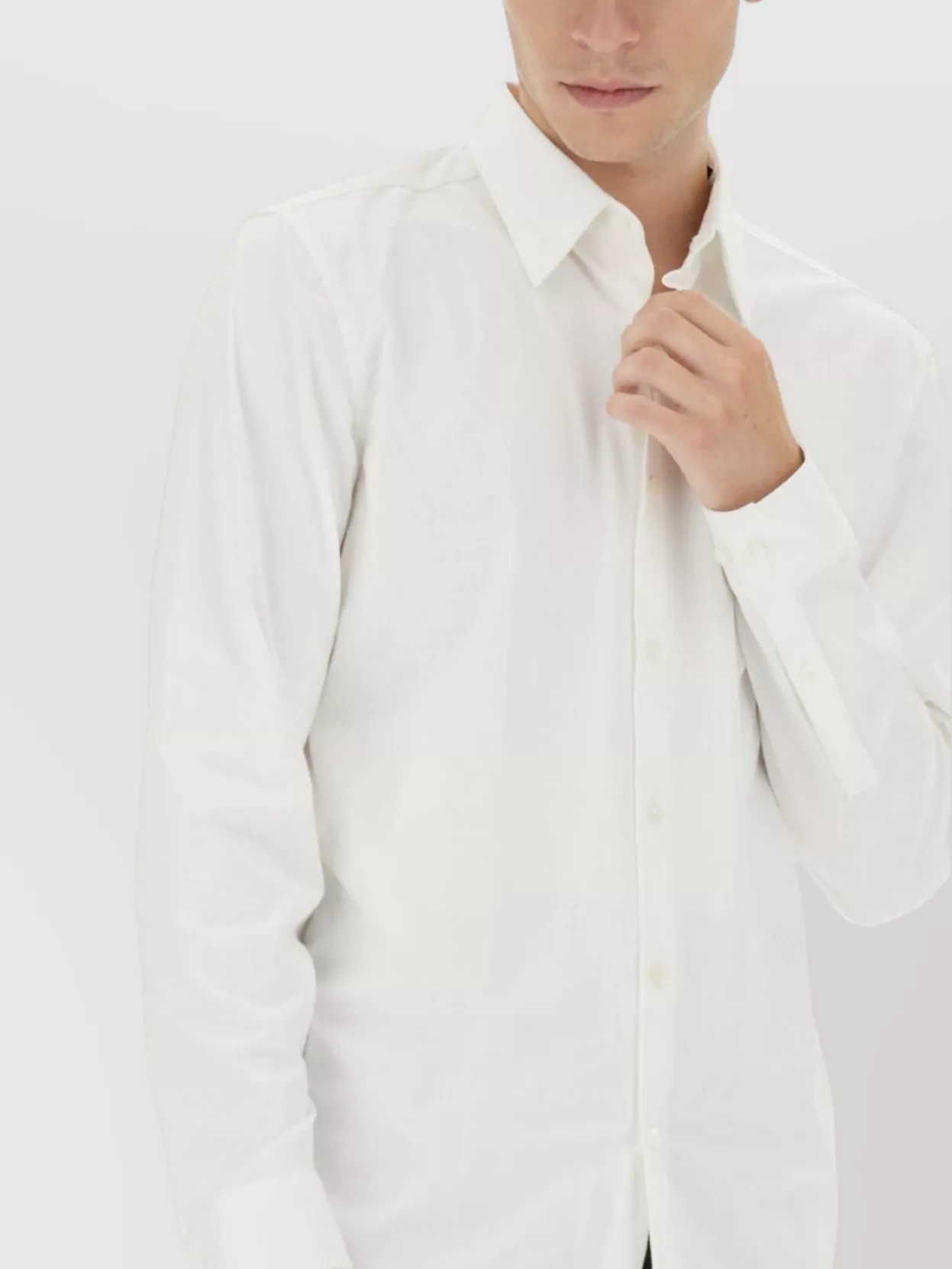 Theory Shirt Button-Down Collar Long Sleeves