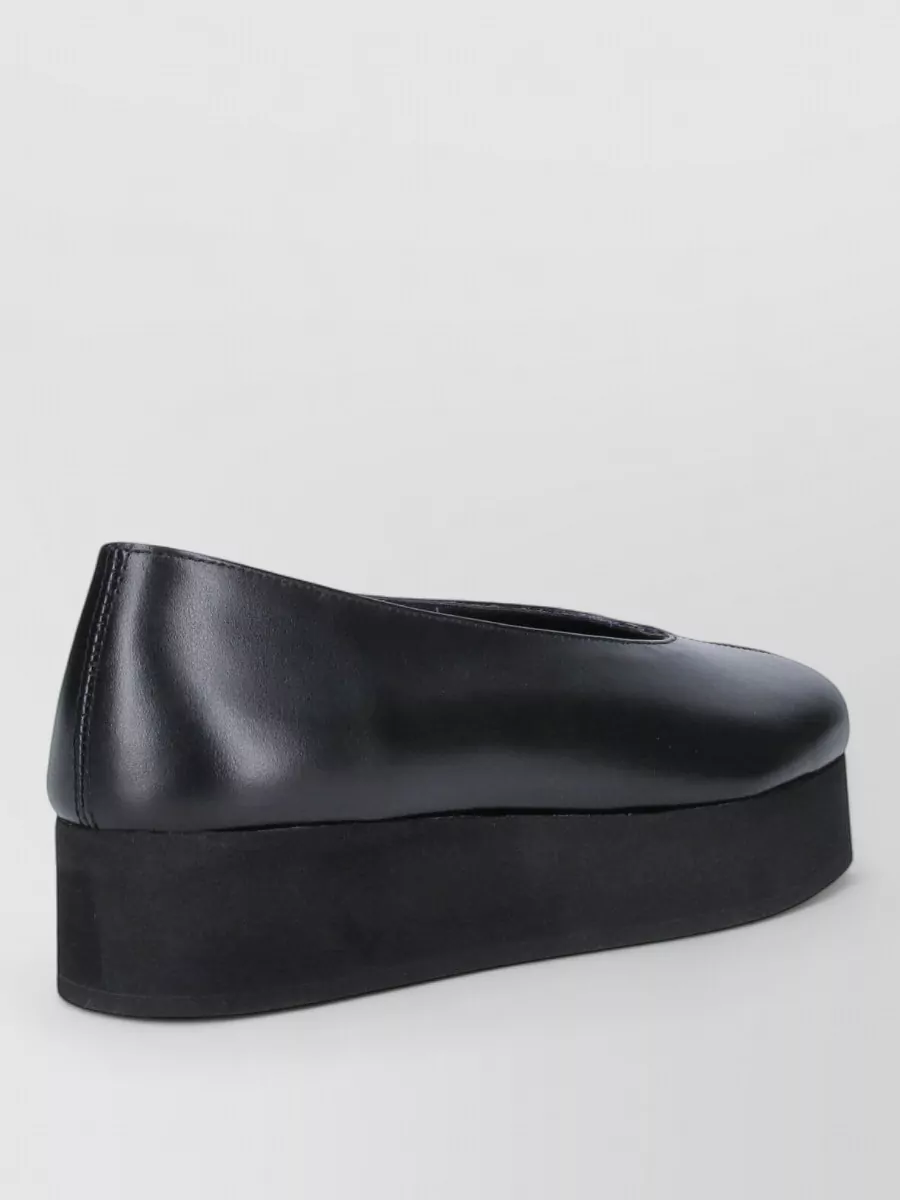 Comme Des Garçons Leather Ballerina Shoes