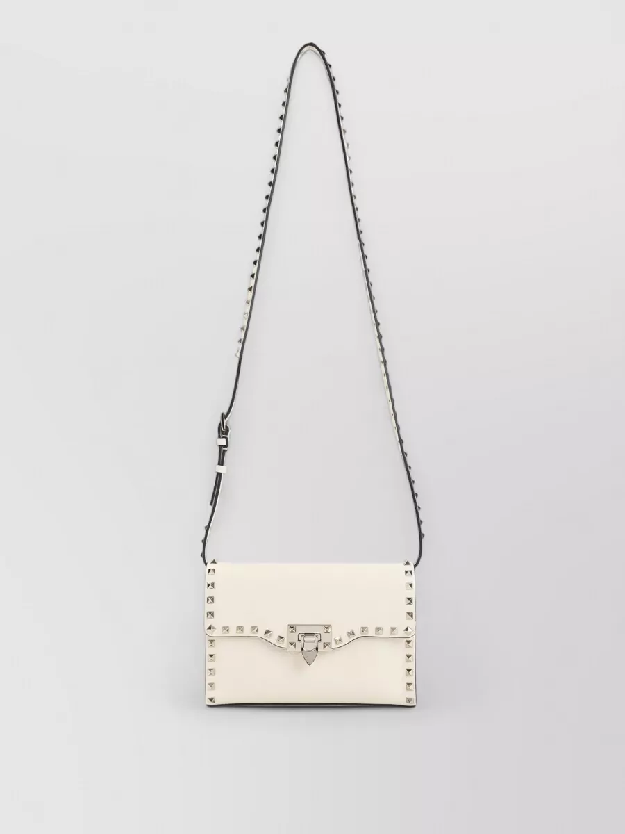 Valentino Garavani Rockstud Spike Small Leather Clutch Bag