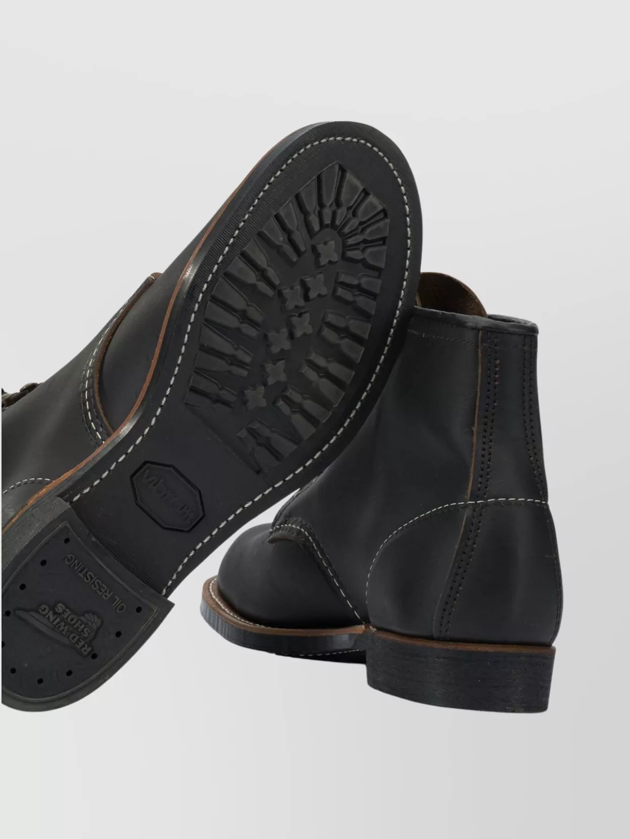 Red Wing Shoes Lace-Up Ankle Boots Round Toe