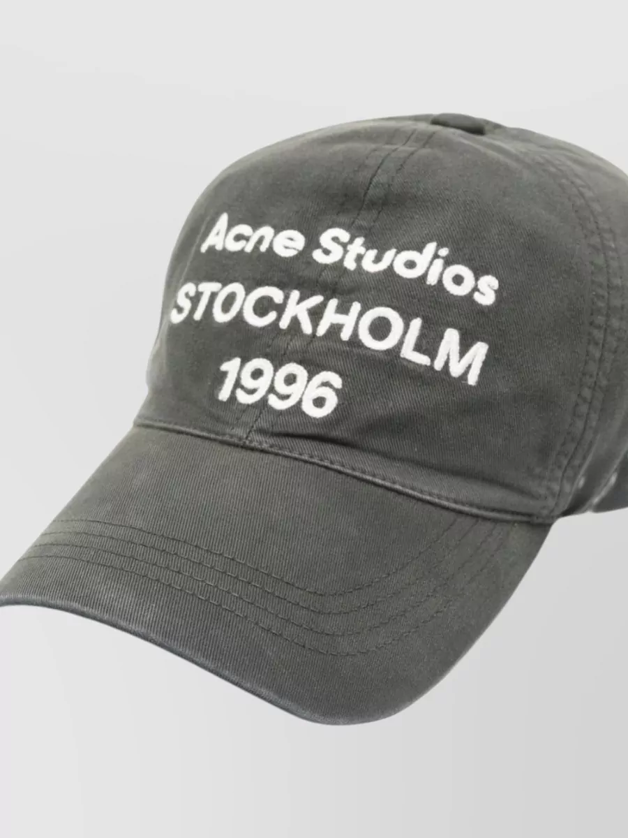 Acne Studios Logo Baseball Cap Curved Brim Hardware