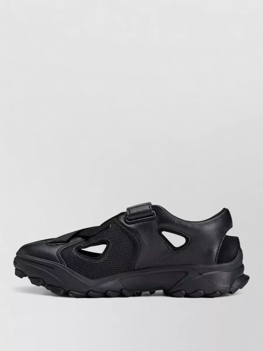 Y-3 Leather Cutout Sandals