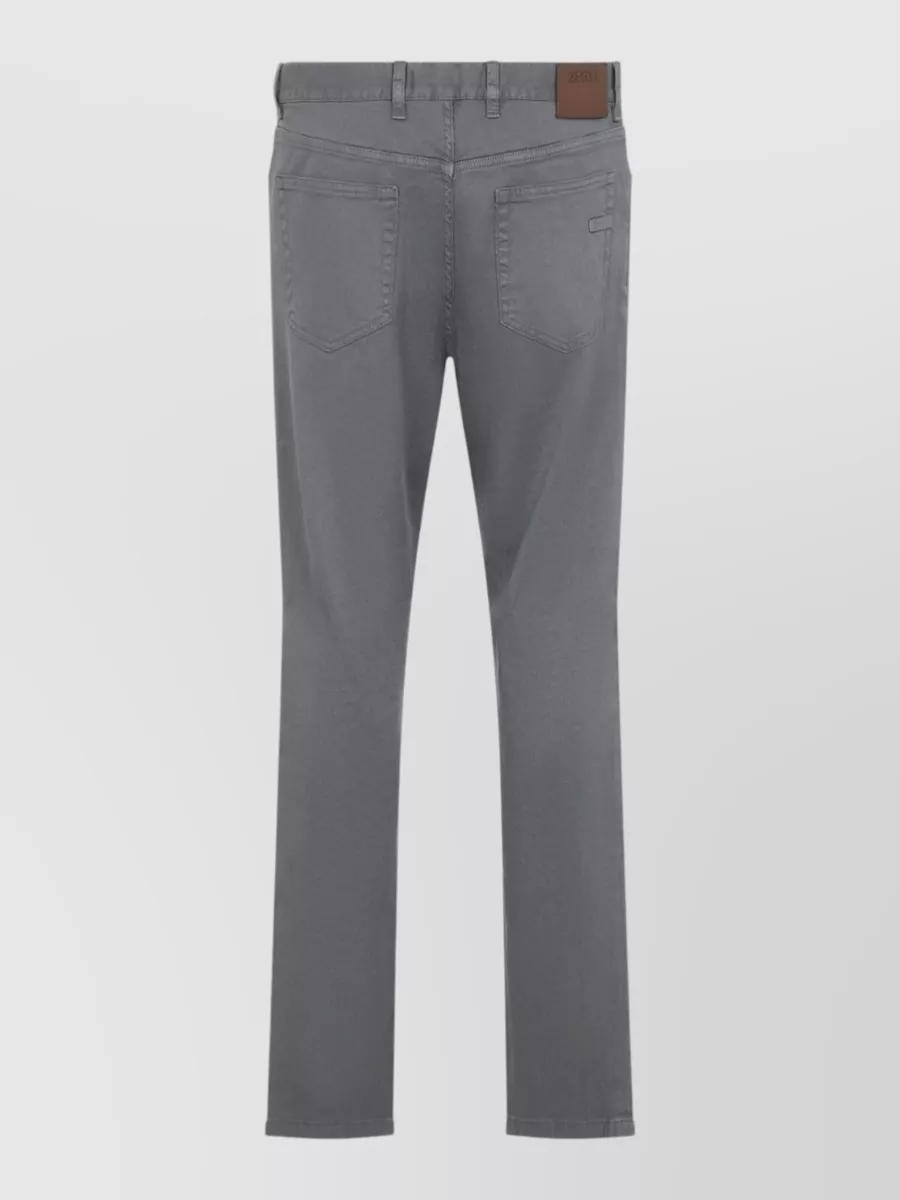 Zegna Linen And Cotton Straight-Leg Jeans