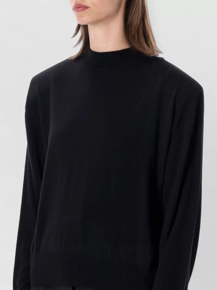 The Frankie Shop Wool-Blend Ribbed High-Neck Sweater