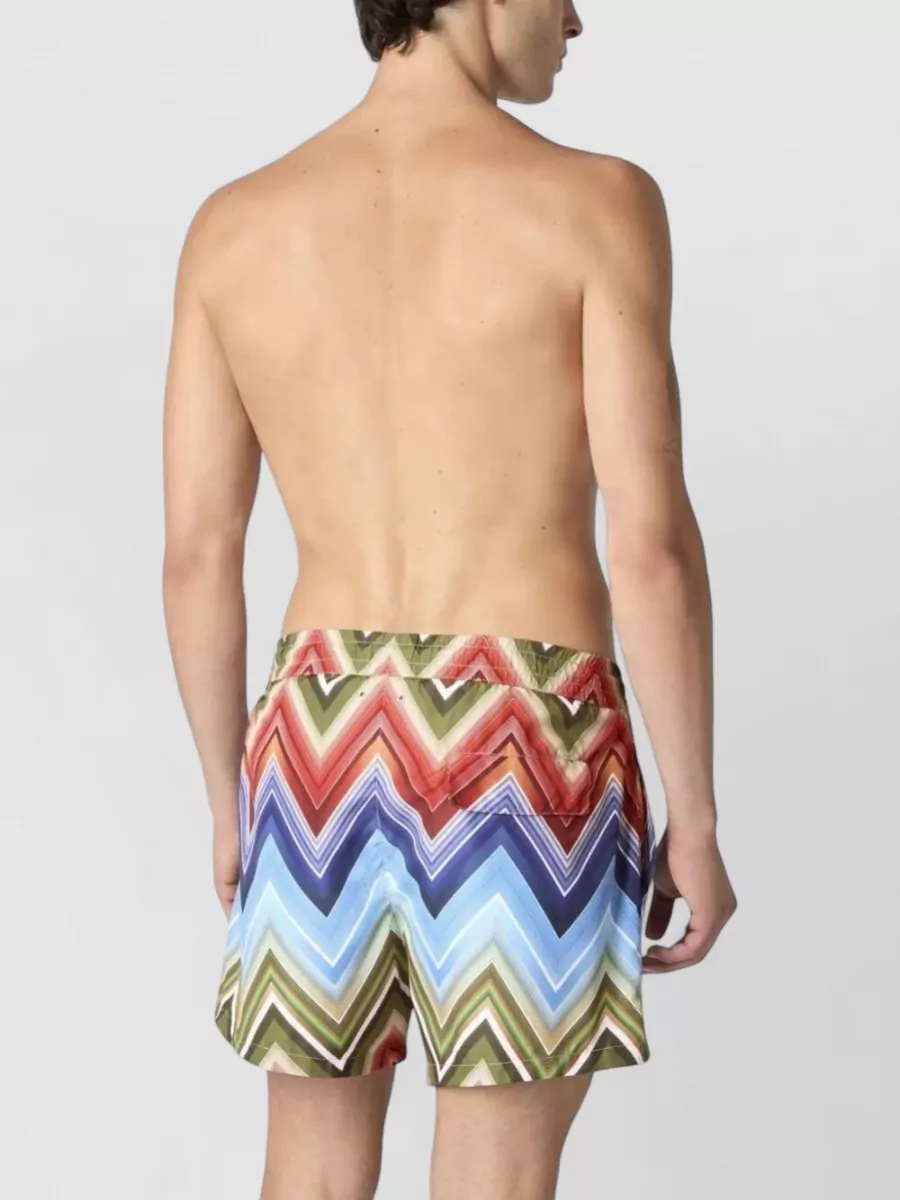 Missoni Printed Medium-Length Swim Shorts