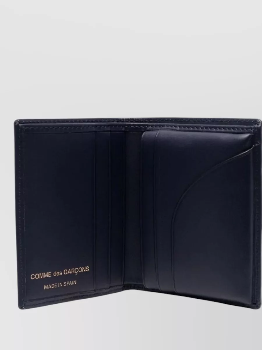Comme Des Garçons Bi-Fold Wallet With Practical Design And Storage