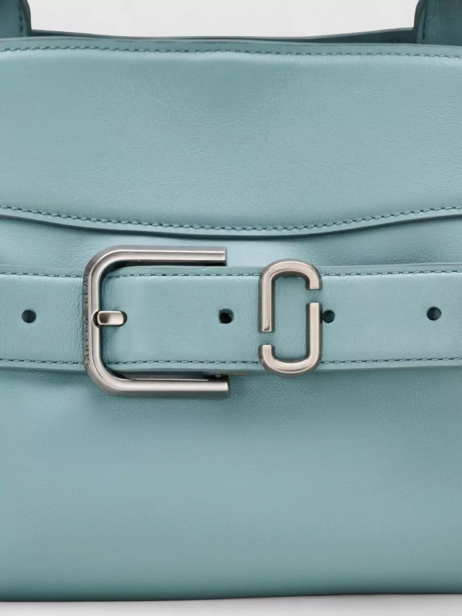 Marc Jacobs Small Leather Satchel Handbag Detachable Strap