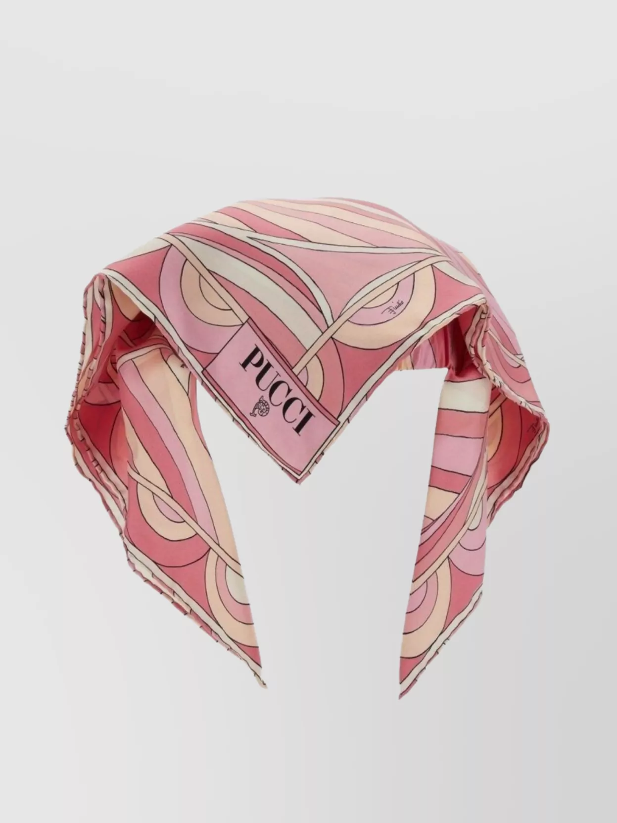 Pucci Scarf Print Visor Curved Brim In Pink