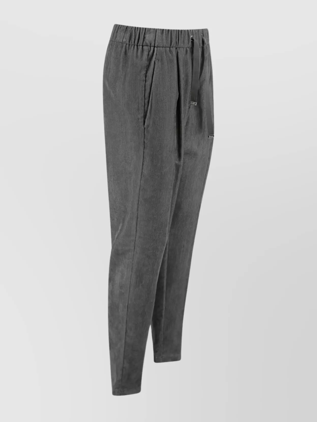 Herno Trousers Featuring Elastic Waistband And Side Pockets In Gray
