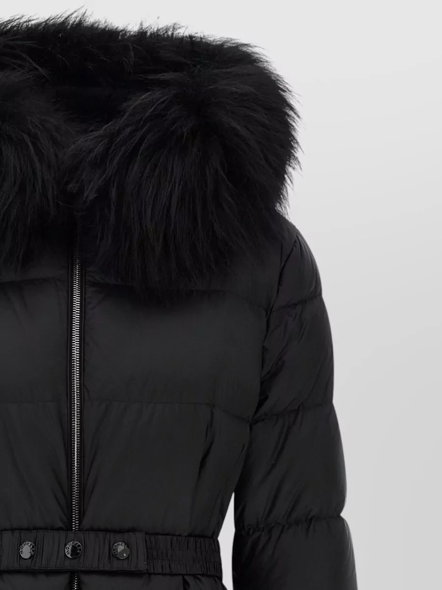 Moncler Down Quilted Belted Long Puffer Coat