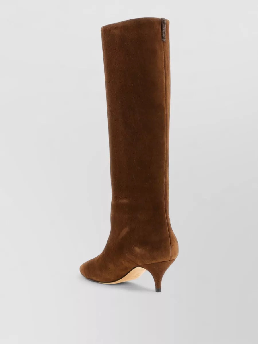 Fabiana Filippi Suede Leather Knee-High Boots