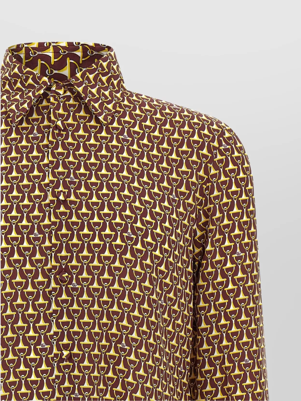 Gucci Equestrian Inspired Button-Down Collar Shirt