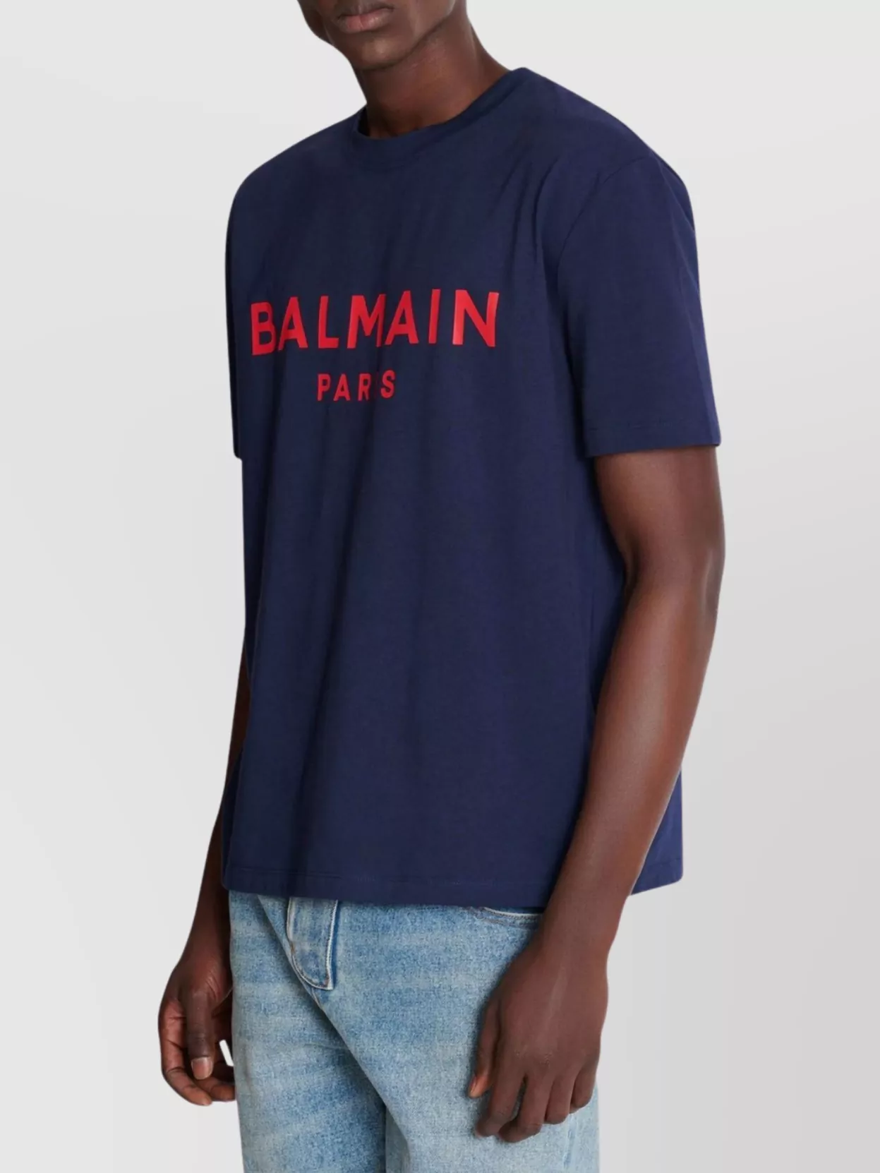 Balmain Paris Print T-Shirt Short Sleeves