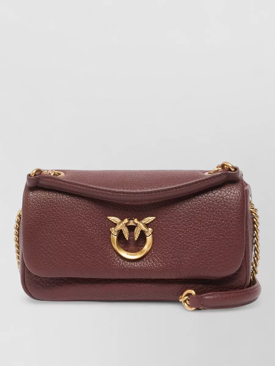 Pinko love bag click medium lambskin shoulder bag