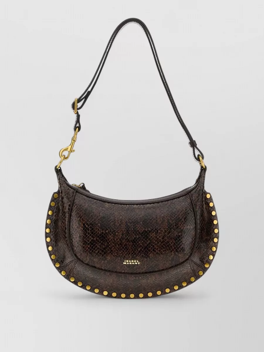 Isabel Marant oskan moon leather clutch bag