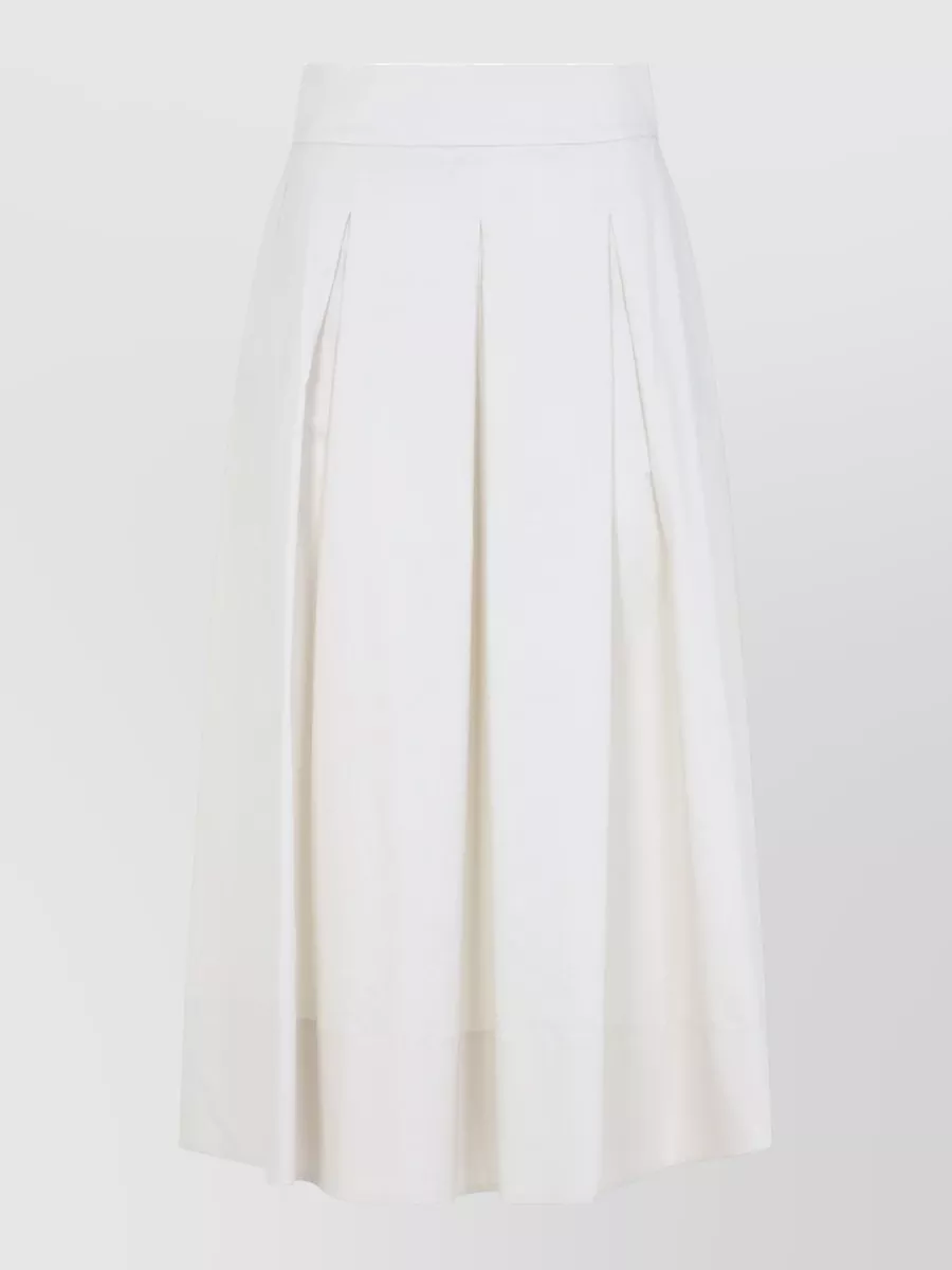 Peserico Cotton Midi Skirt A Line Silhouette
