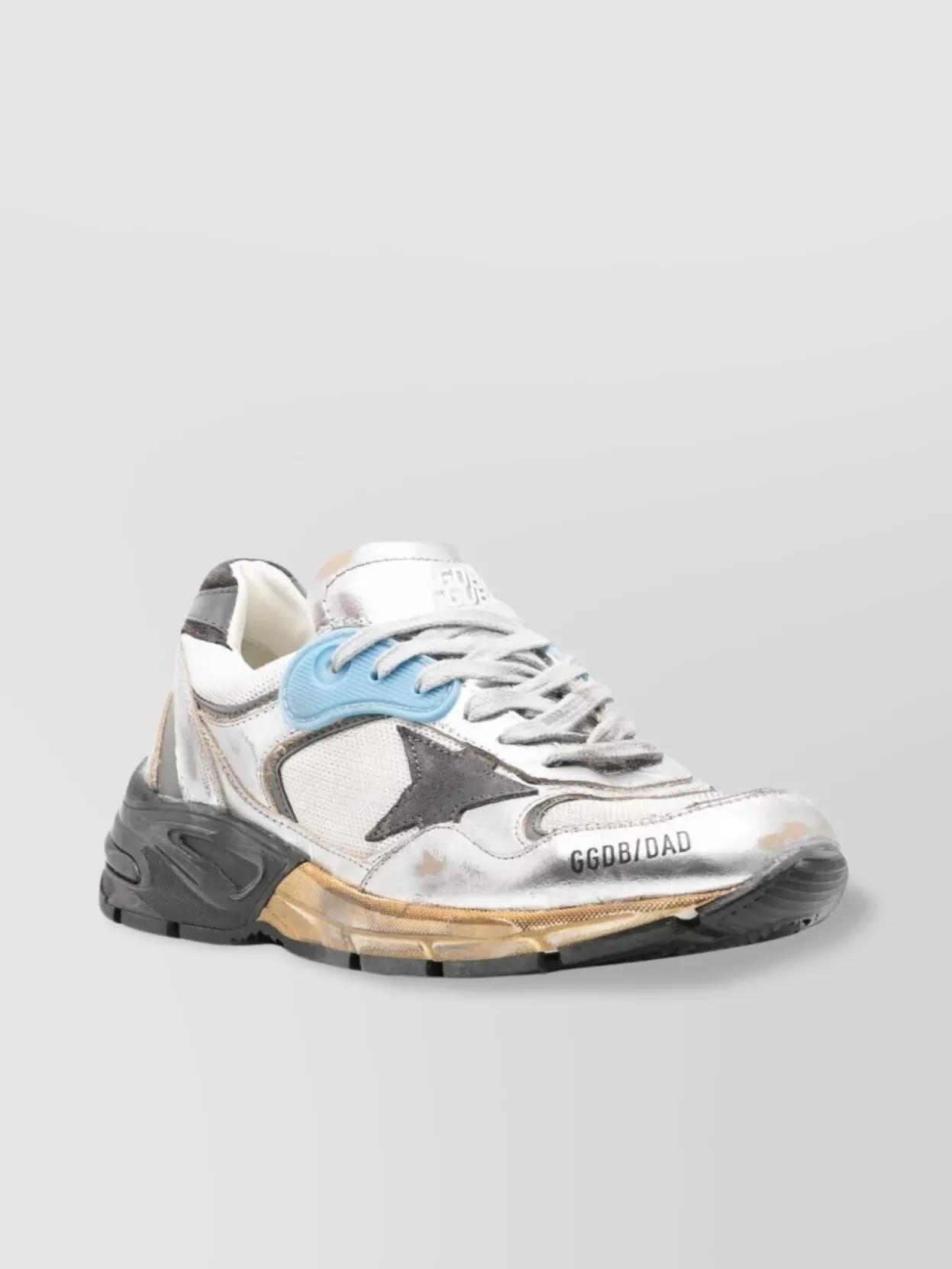 Golden Goose Metallic Star Detail Low Top Sneakers In Multi