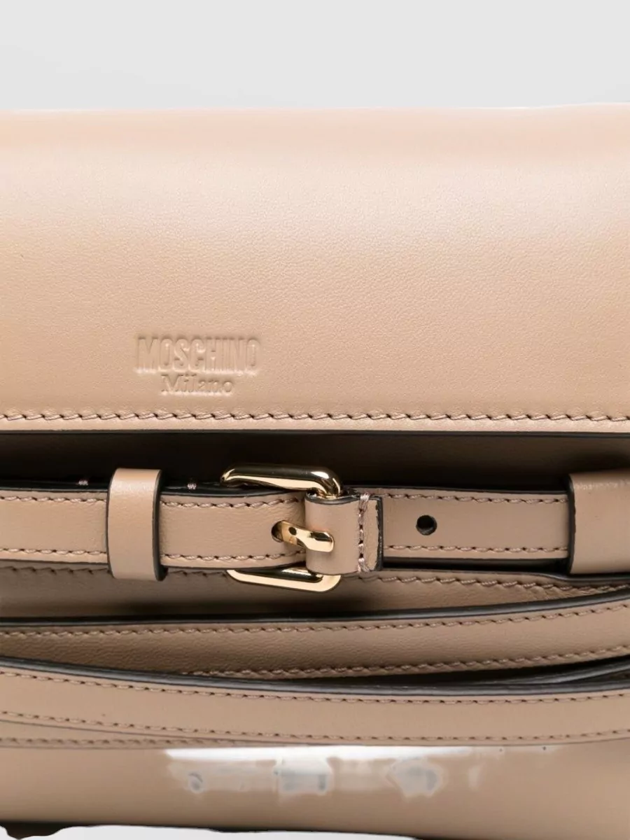 Moschino Leather Clutch Bag