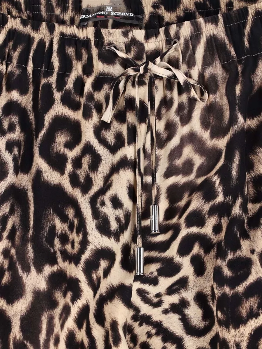 Ermanno Scervino Silk Wide-Leg Trousers