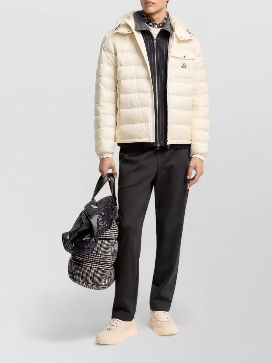 Moncler Down Hooded Short Puffer Jacket