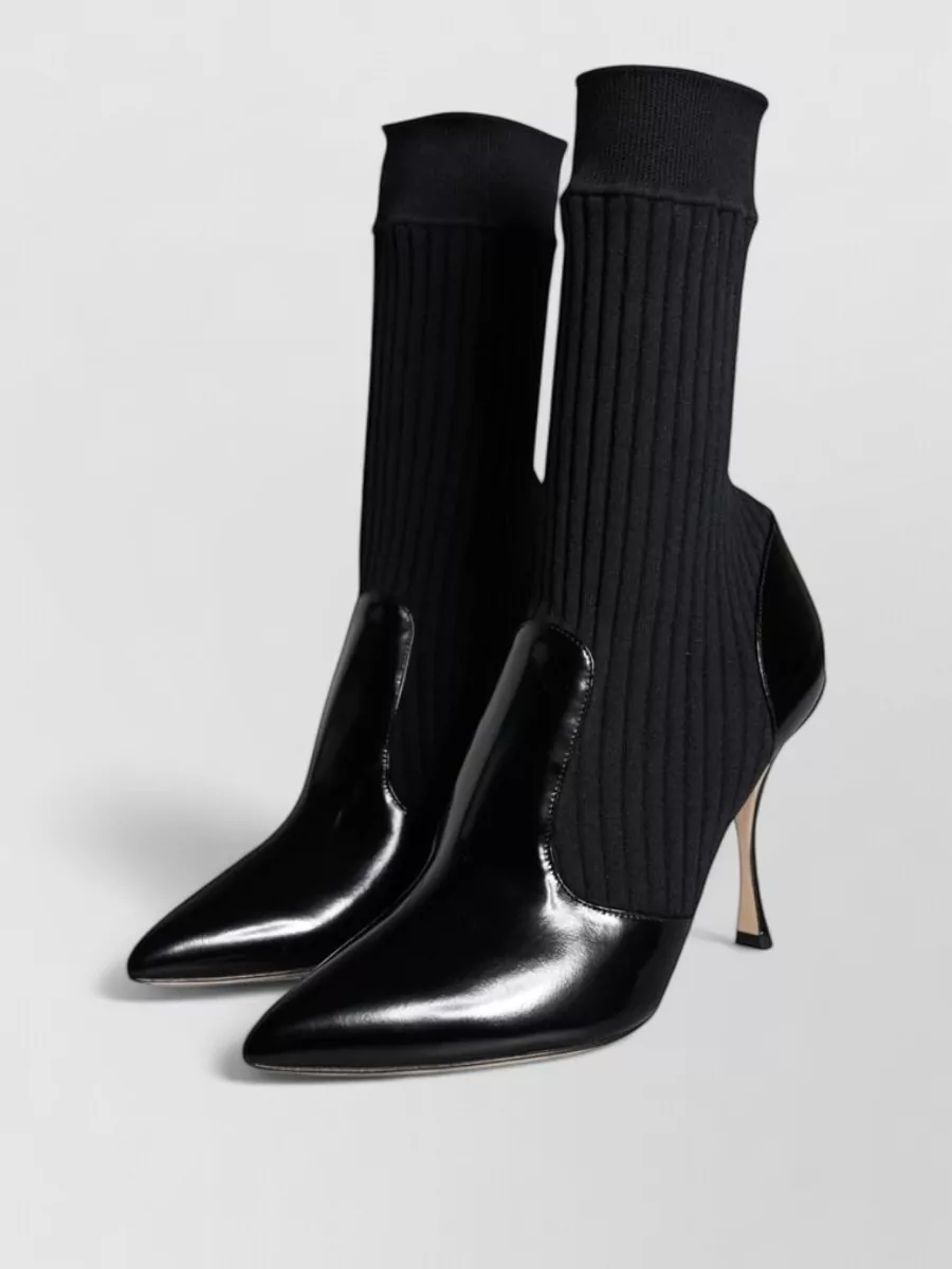 Dolce&Gabbana ribbed knit sock ankle boots