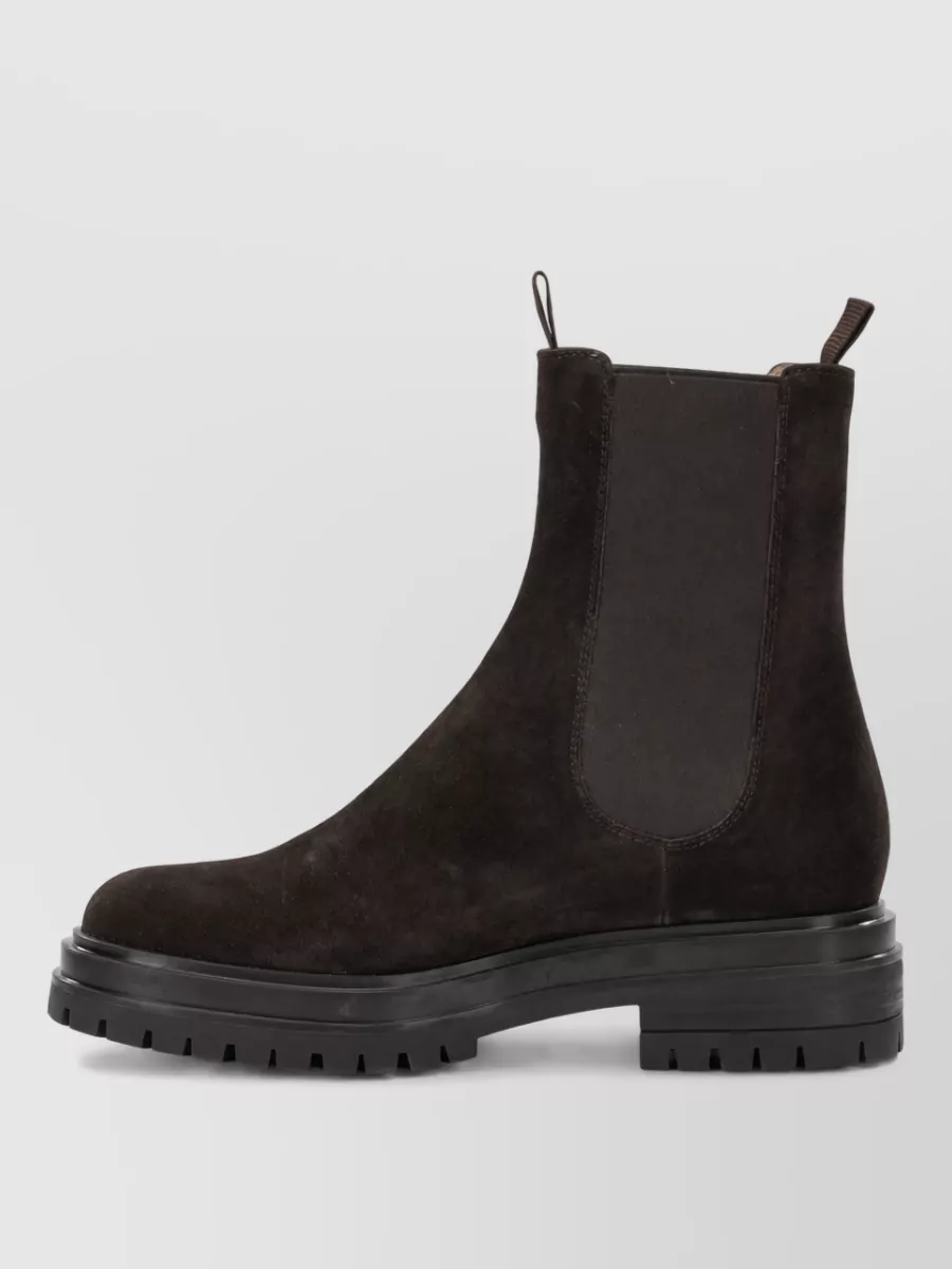 Gianvito Rossi Suede Leather Chelsea Boots
