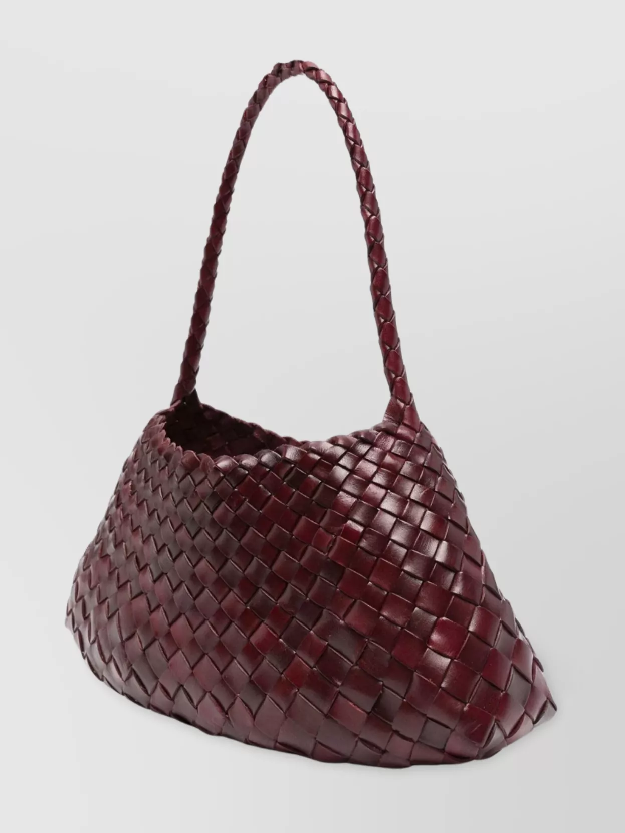 Dragon Diffusion Structured Woven Single Handle Shoulder Bag