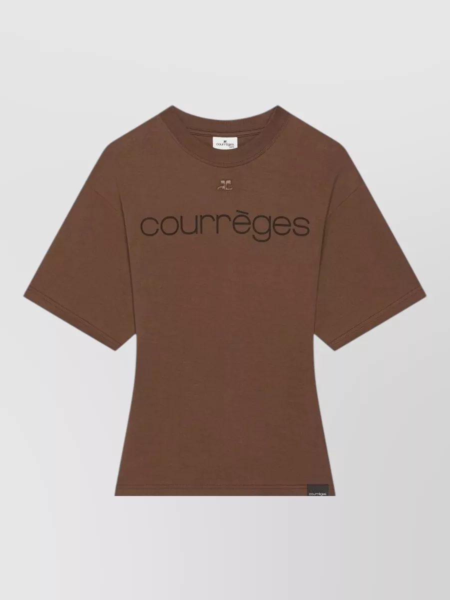 Courrèges logo-print cotton t-shirt