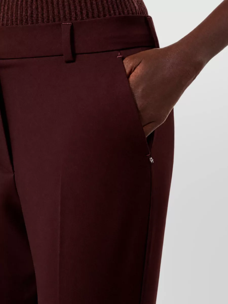 Sportmax Wool Flared Suit Trousers
