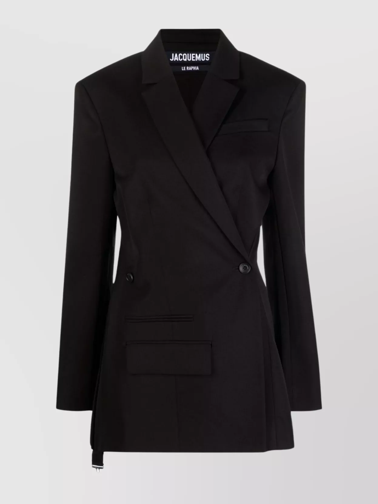 Jacquemus Double-breasted Blazer In Black
