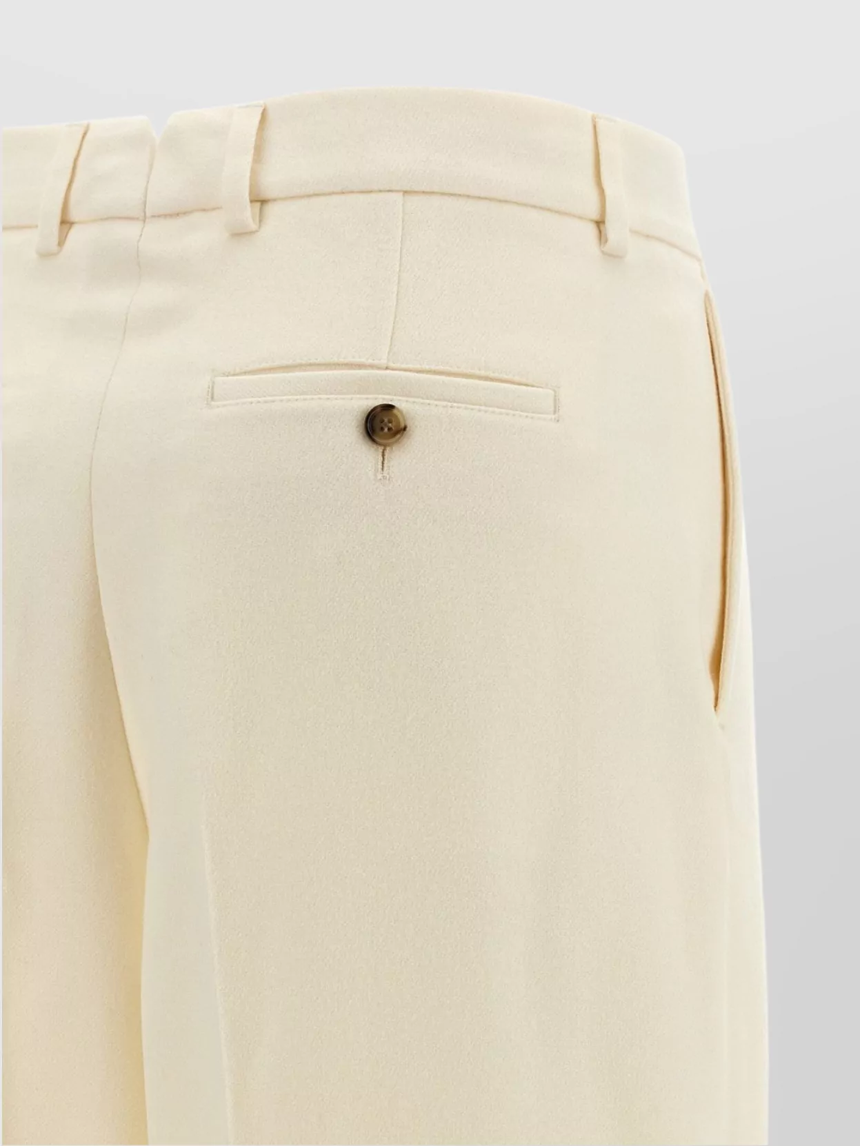 Ami Alexandre Mattiussi Tailored Trousers With Pleats And Pockets In White