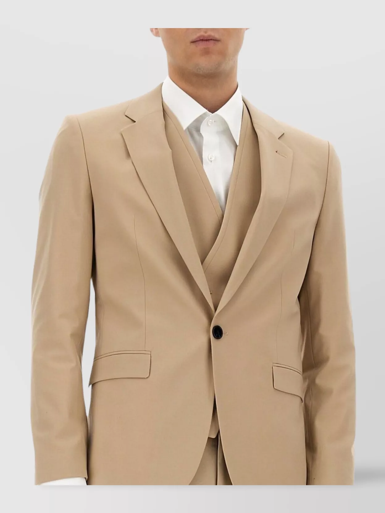 Hugo Tailored Suit With Notch Lapel And Single-Breasted