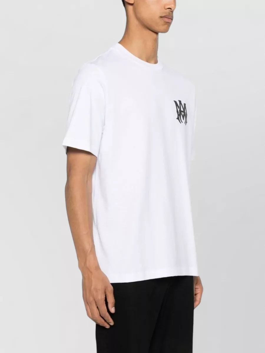 Amiri Silk Blend Crew Neck Short Sleeve T-Shirt