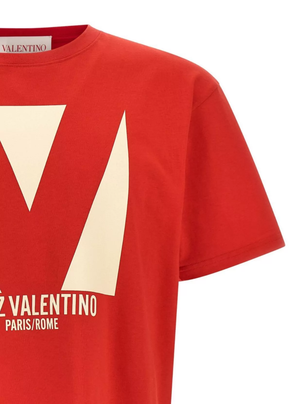 Shop Valentino 'chez ' Crew Neck Graphic Print T-shirt