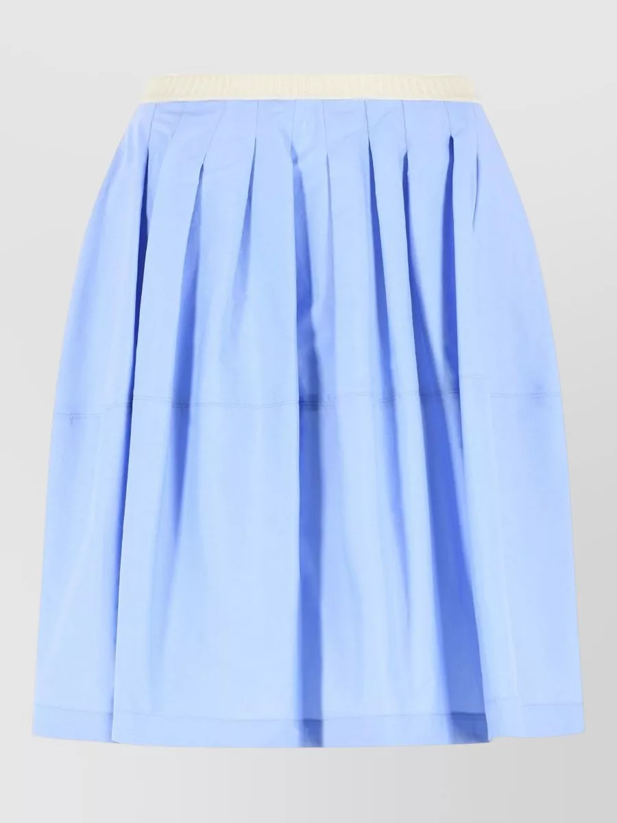 Marni Pleated cotton skirt