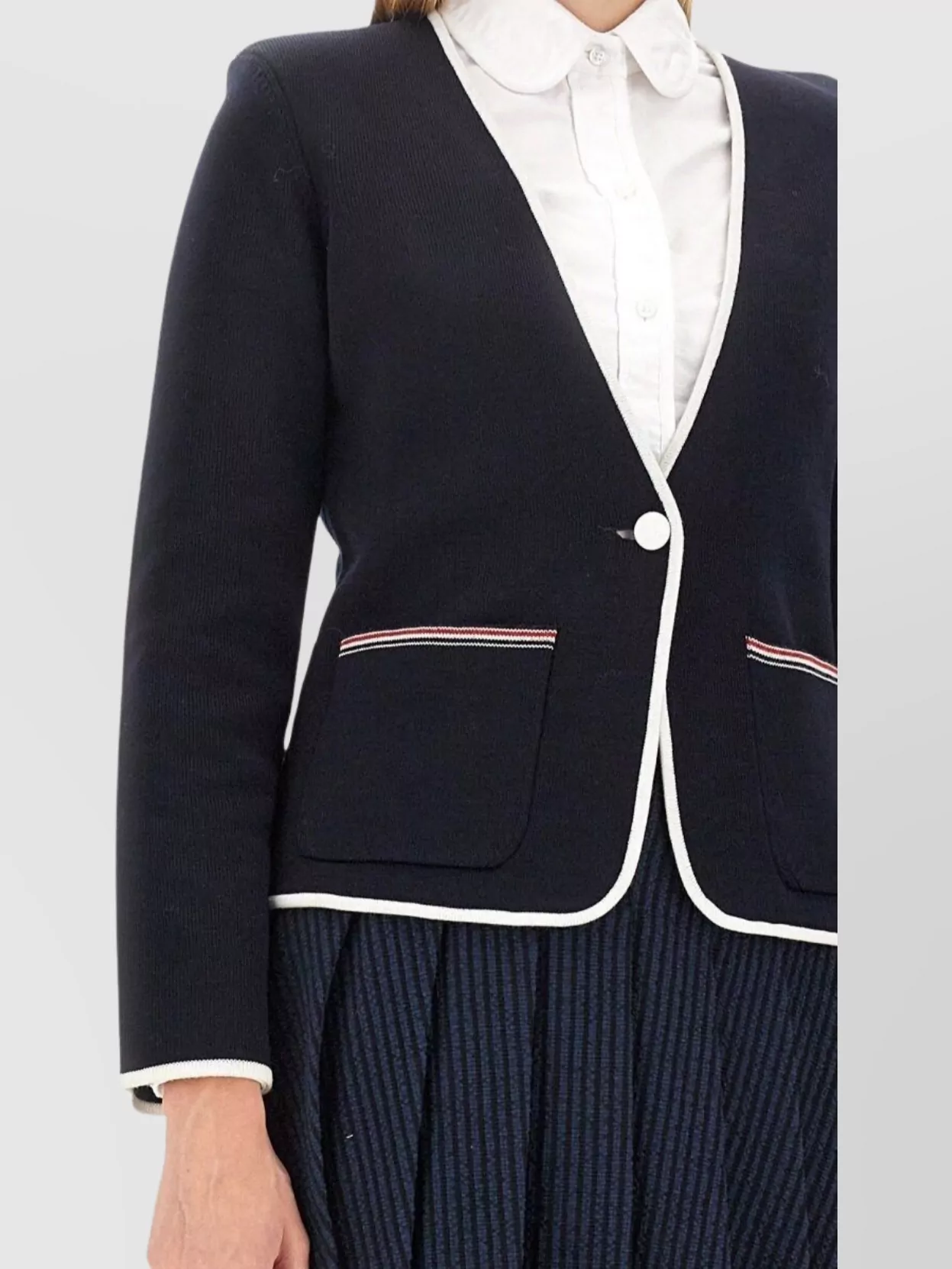 Thom Browne Tailored Jacket With Front Pockets