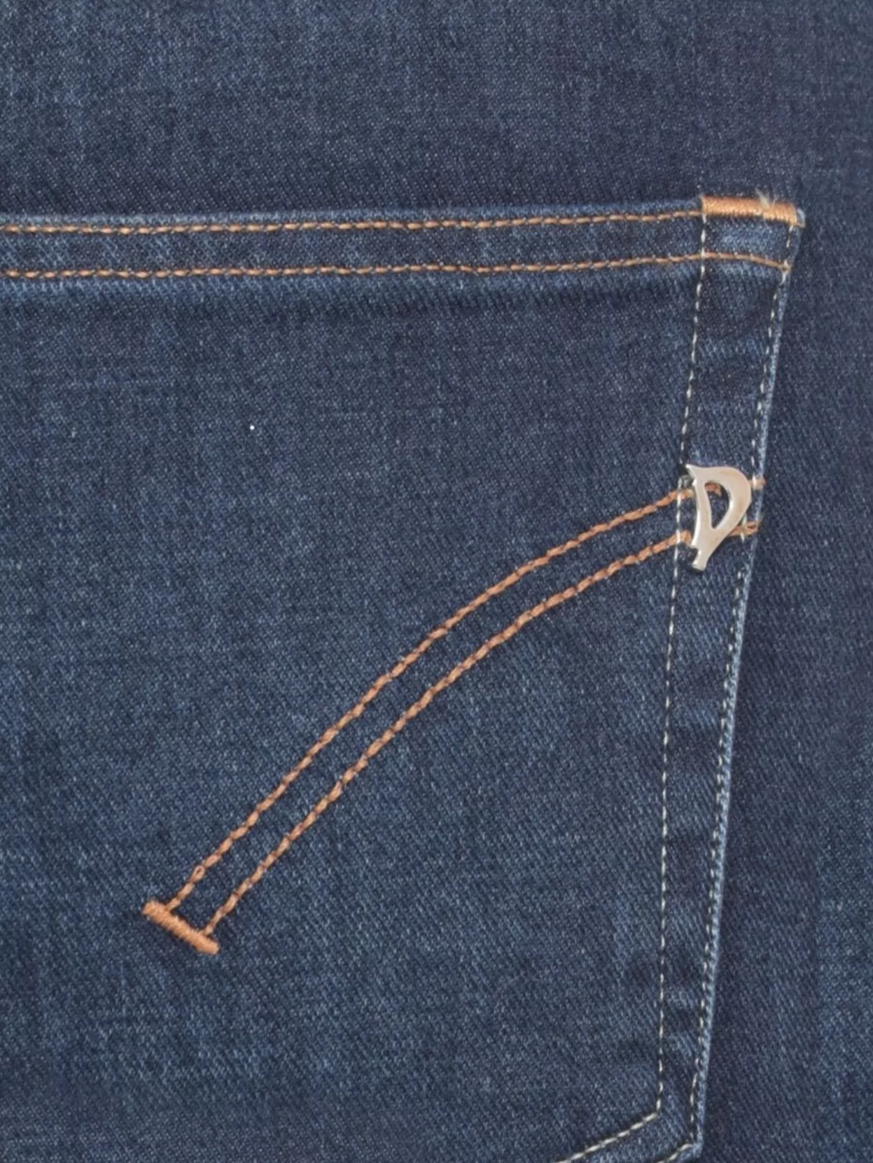 Dondup Women's Straight Leg Cotton Jeans With Pockets In Blue
