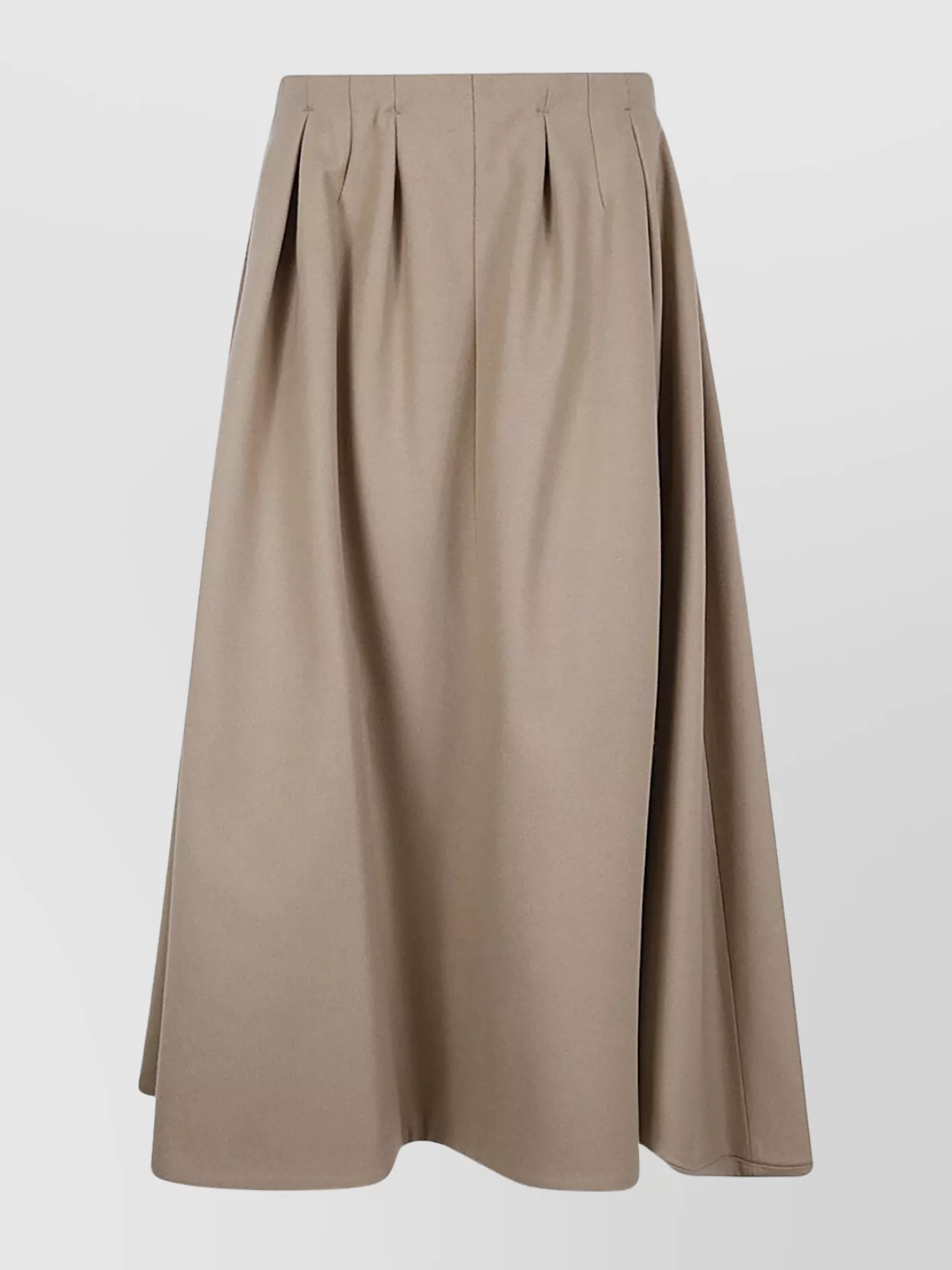 Patou Pleated high waist midi length skirt | The Fashion Square