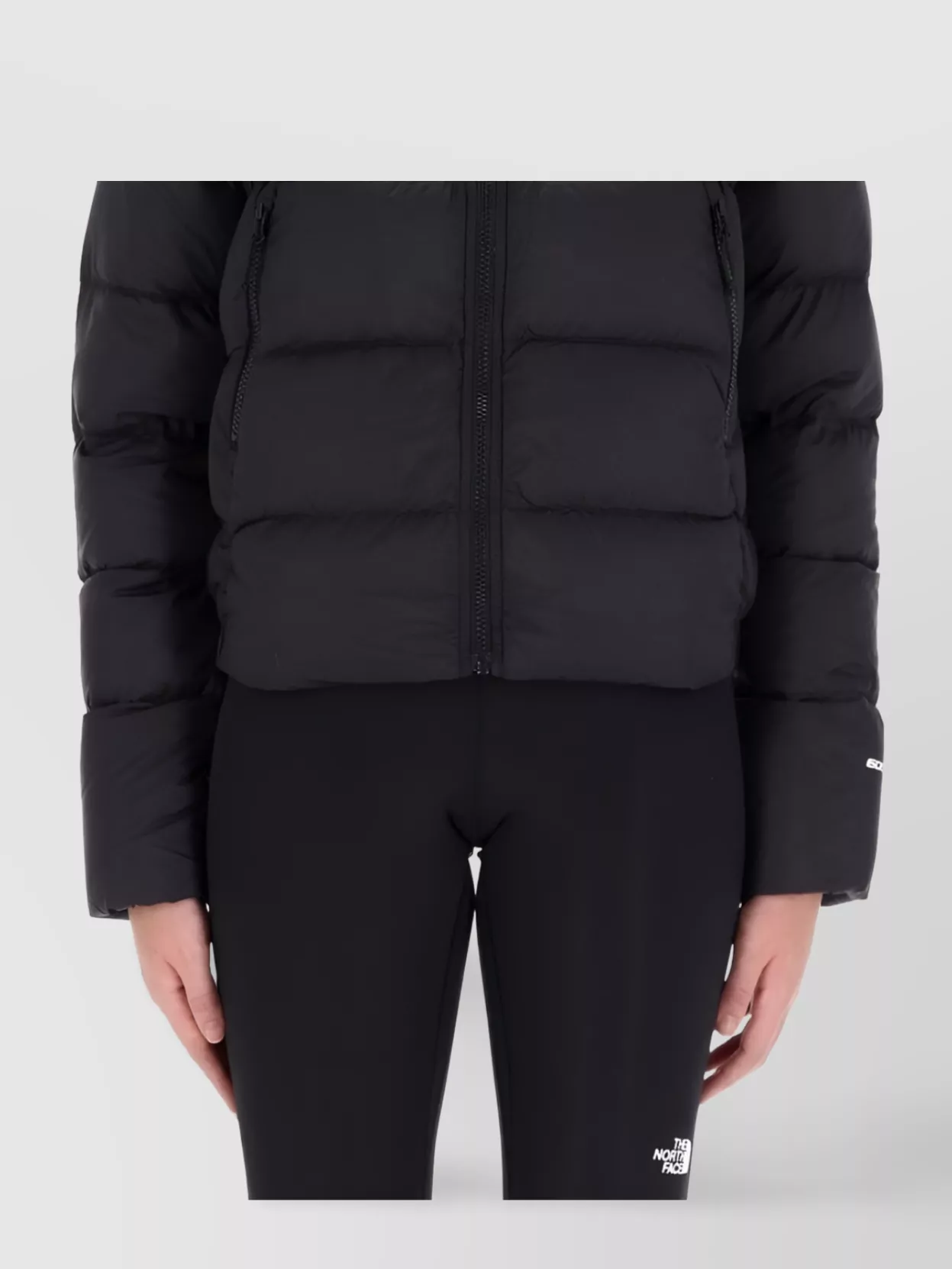 The North Face Quilted Hooded Jacket Side Pockets