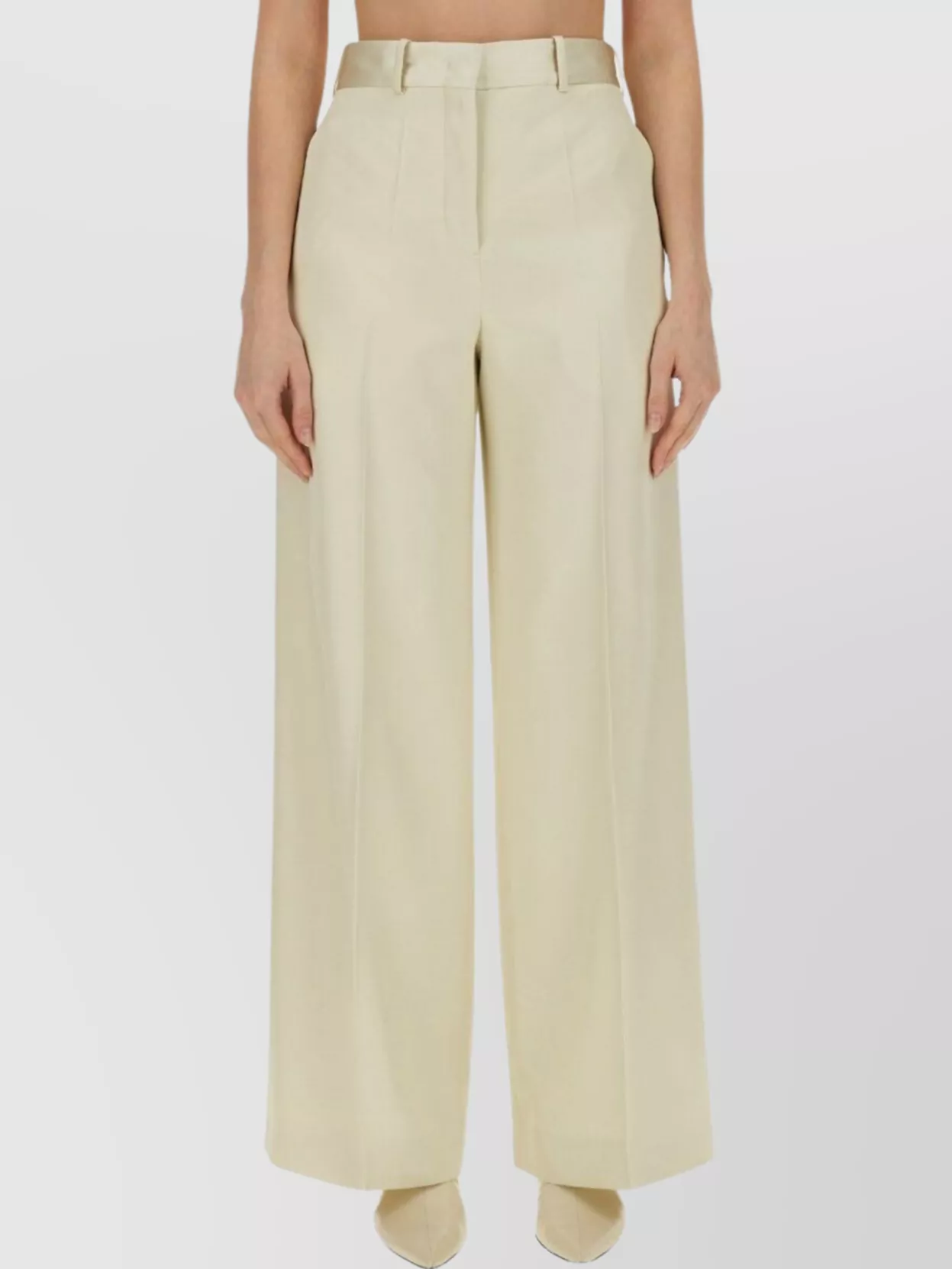 Jil Sander Tailored Trousers Featuring Wide-leg Design