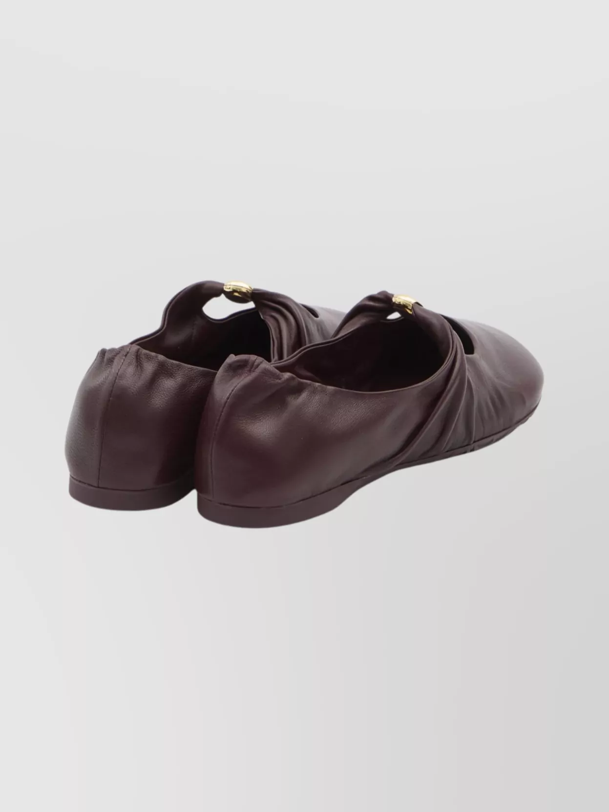 Loewe Nappa Leather Ballerina Gold Embellishment